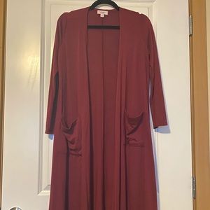 Lularoe Small Maroon Sarah